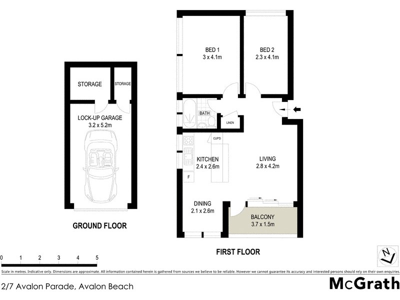 2/7 Avalon Parade, Avalon Beach NSW 2107 Floorplan