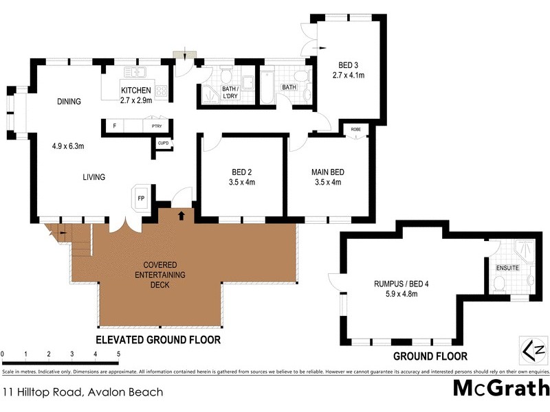11 Hilltop Road, Avalon Beach NSW 2107 Floorplan