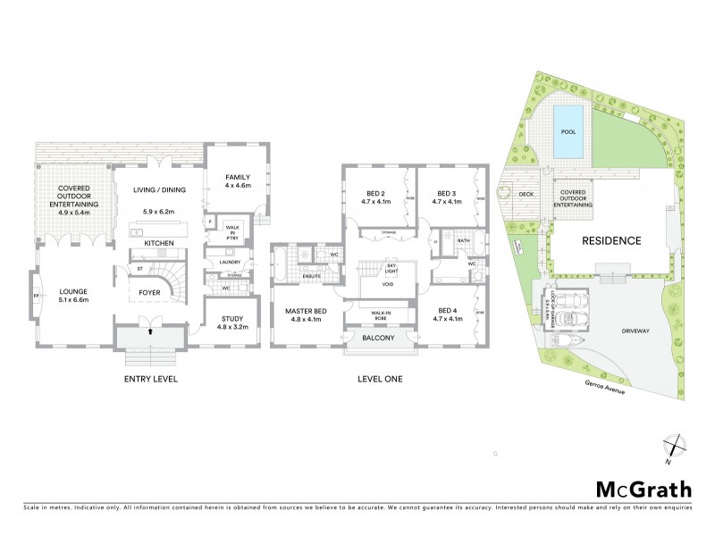 1 Gerroa Avenue, Bayview NSW 2104 Floorplan
