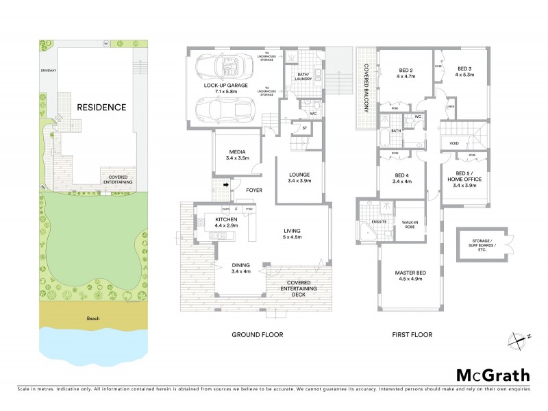 1 Emerald Street, Narrabeen NSW 2101 Floorplan