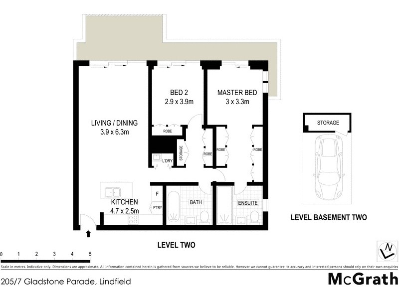 205/7 Gladstone Parade, Lindfield NSW 2070 Floorplan