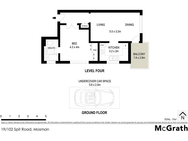 19/102 Spit Road, Mosman NSW 2088 Floorplan