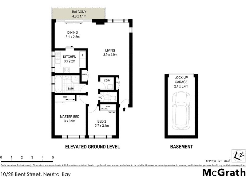 10/28 Bent Street, Neutral Bay NSW 2089 Floorplan