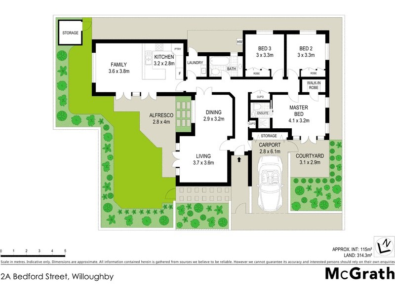 2A Bedford Street, Willoughby NSW 2068 Floorplan