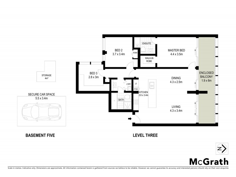 8/45 Chandos Street, St Leonards NSW 2065 Floorplan