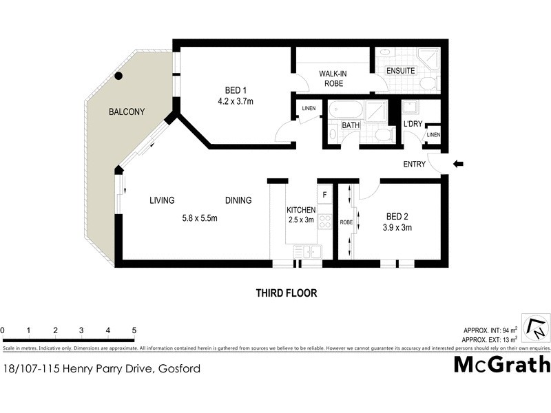 18/107 Henry Parry Drive, Gosford NSW 2250 Floorplan