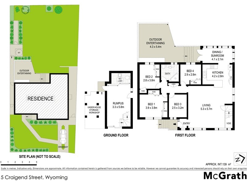 5 Craigend Street, Wyoming NSW 2250 Floorplan