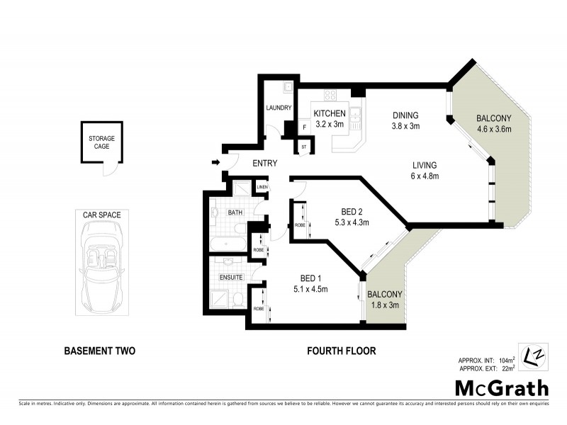 407/97 John Whiteway Drive, Gosford NSW 2250 Floorplan