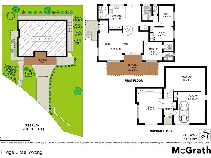 9 Page Close, Wyong NSW 2259 Floorplan