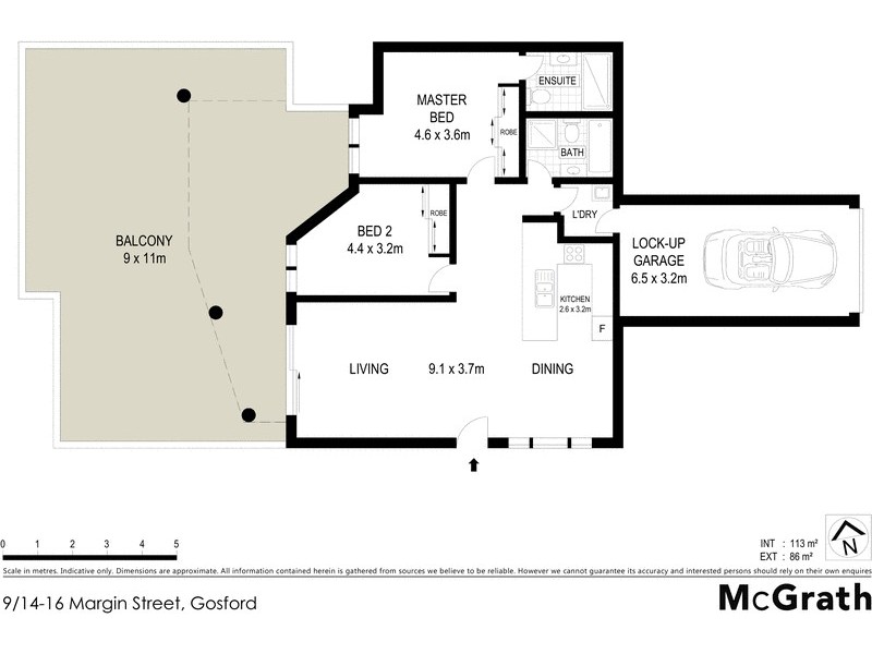 9/14 Margin Street, Gosford NSW 2250 Floorplan