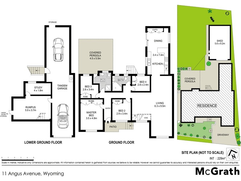 11 Angus Avenue, Wyoming NSW 2250 Floorplan