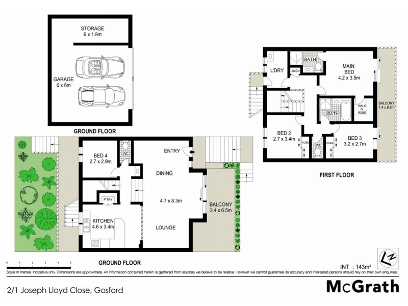 2/1 Joseph Lloyd Close, Gosford NSW 2250 Floorplan