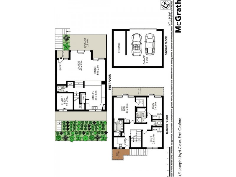 4/1 Joseph Lloyd Close, Gosford NSW 2250 Floorplan