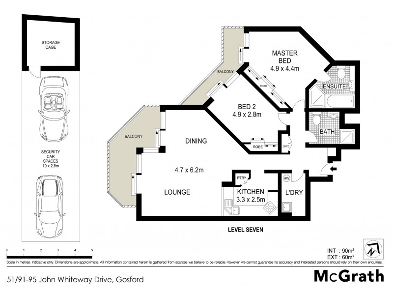 51/91 John Whiteway Drive, Gosford NSW 2250 Floorplan