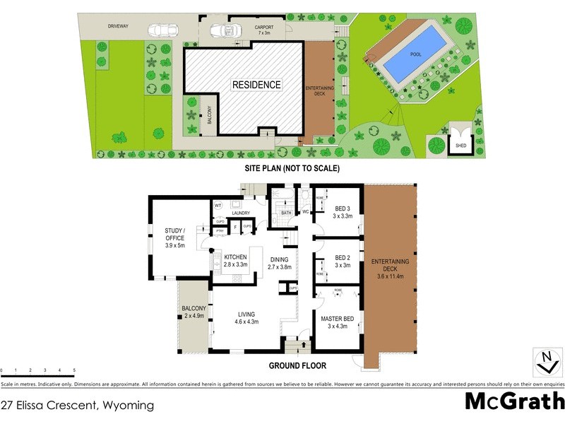 27 Elissa Crescent, Wyoming NSW 2250 Floorplan