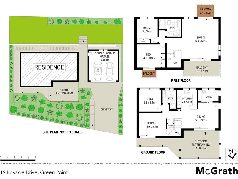 12 Bayside Drive, Green Point NSW 2251 Floorplan