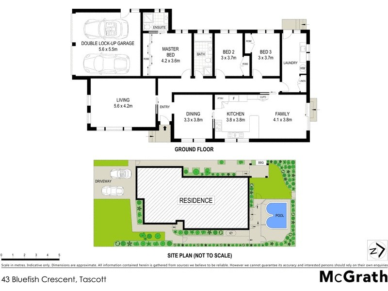 43 Bluefish Crescent, Tascott NSW 2250 Floorplan