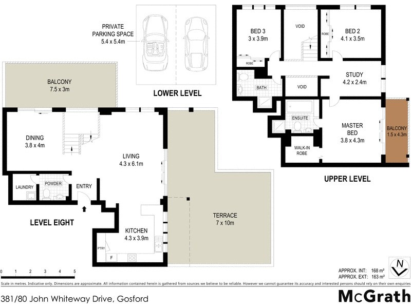 381/80 John Whiteway Drive, Gosford NSW 2250 Floorplan