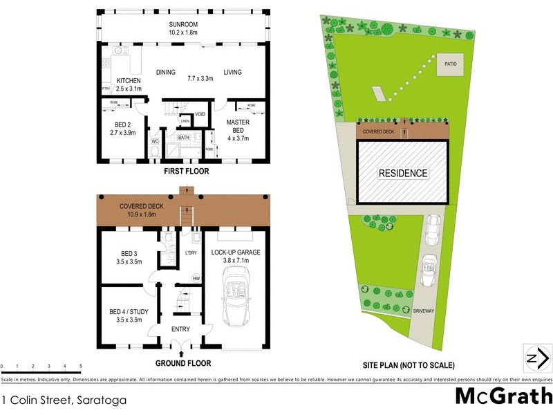 1 Colin Street, Saratoga NSW 2251 Floorplan