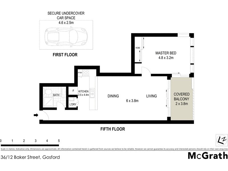 36/12 Baker Street, Gosford NSW 2250 Floorplan