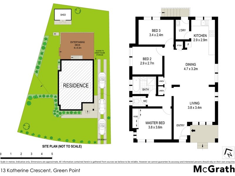13 Katherine Crescent, Green Point NSW 2251 Floorplan