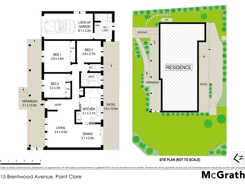 15 Brentwood Avenue, Point Clare NSW 2250 Floorplan