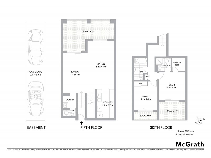 25/24 Watt Street, Gosford NSW 2250 Floorplan