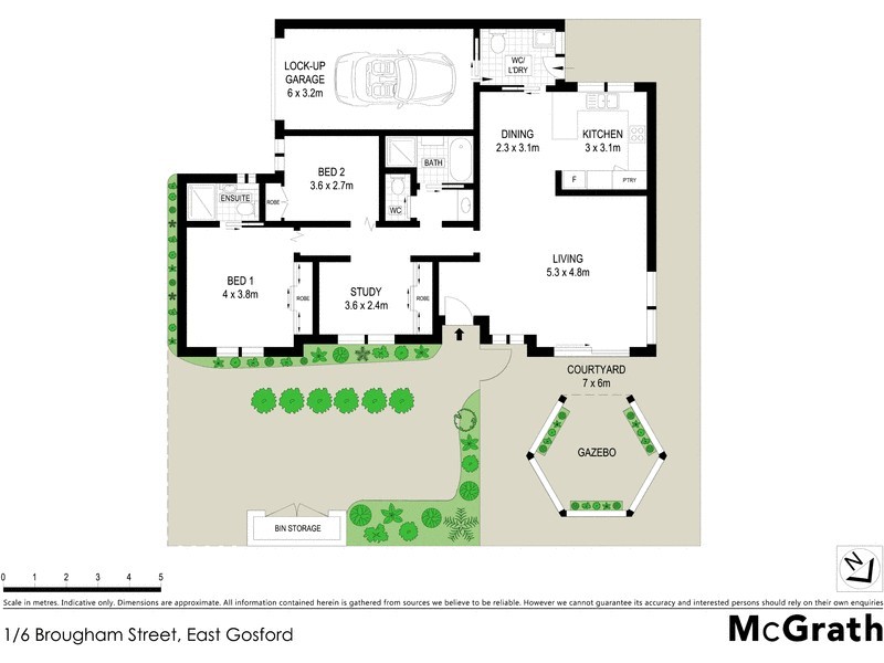 1/6 Brougham Street, East Gosford NSW 2250 Floorplan