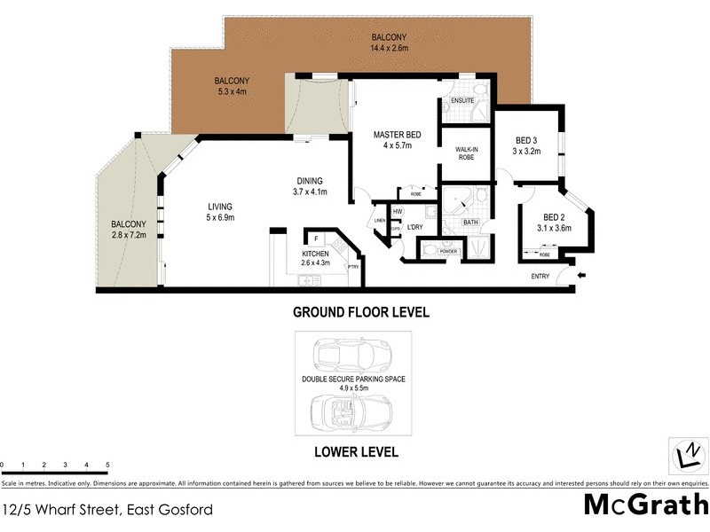 12/5 Wharf Street, East Gosford NSW 2250 Floorplan