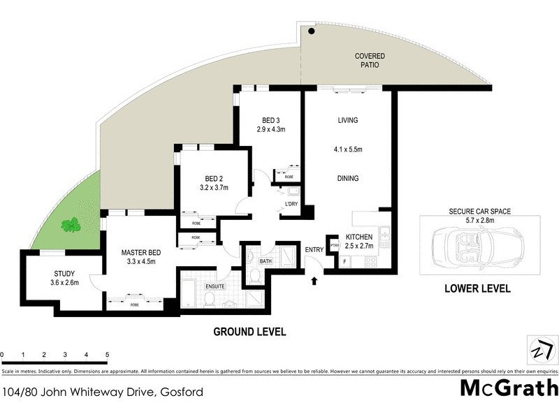 104/80 John Whiteway Drive, Gosford NSW 2250 Floorplan
