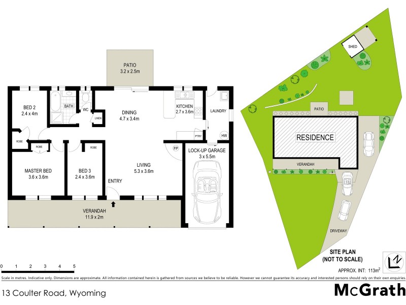13 Coulter Road, Wyoming NSW 2250 Floorplan