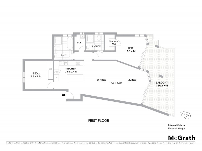 2/2A Cape Street South, Gosford NSW 2250 Floorplan
