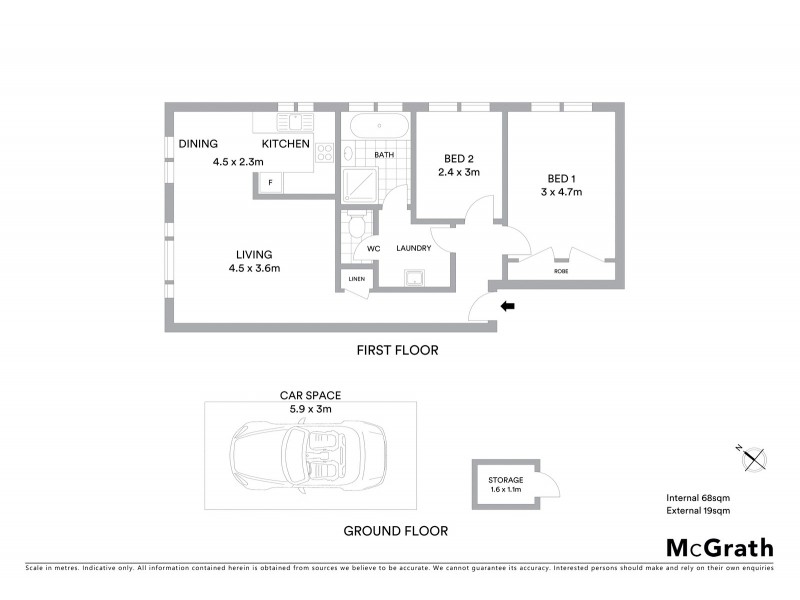 4/27 George Street, East Gosford NSW 2250 Floorplan
