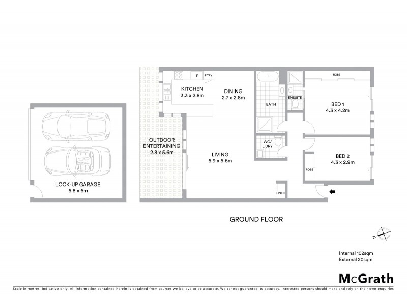 4/117 John Whiteway Drive, Gosford NSW 2250 Floorplan