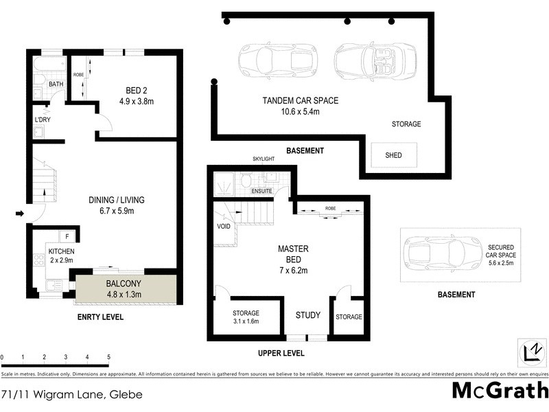71/11 Wigram Lane, Glebe NSW 2037 Floorplan