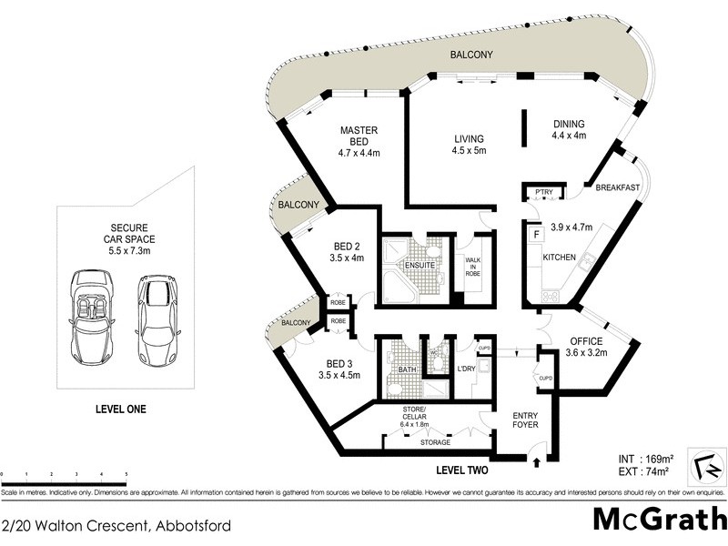 2/20 Walton Crescent, Abbotsford NSW 2046 Floorplan