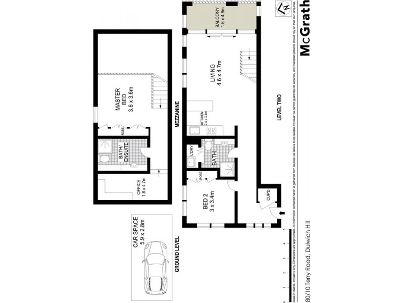 80/10 Terry Road, Dulwich Hill NSW 2203 Floorplan
