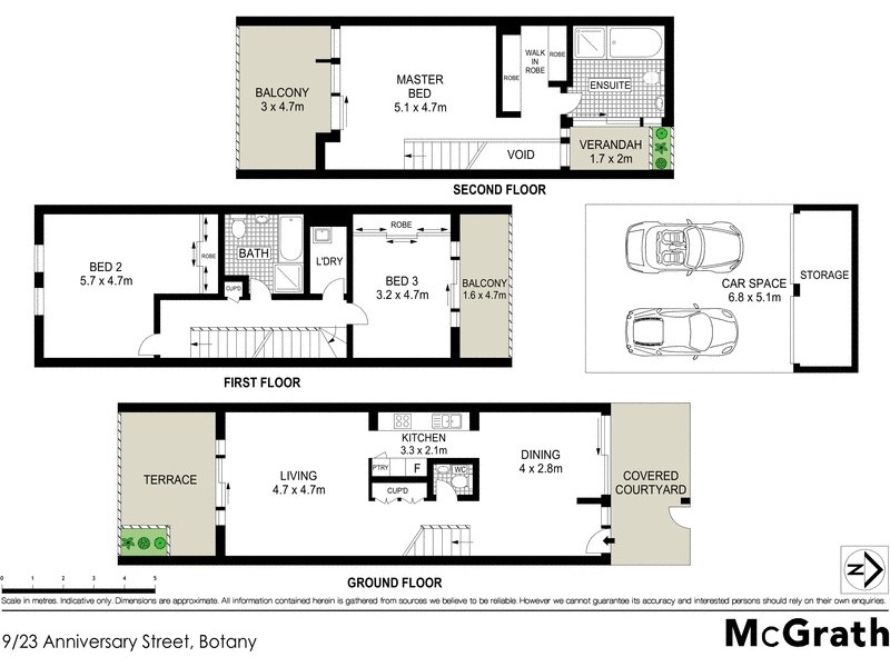 9/23 Anniversary Street, Botany NSW 2019 Floorplan