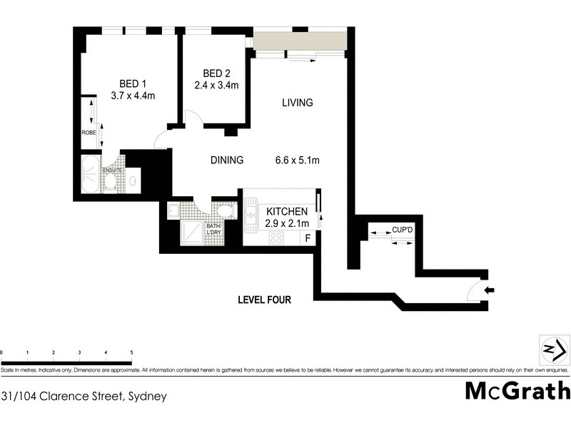 31/104 Clarence Street, Sydney NSW 2000 Floorplan