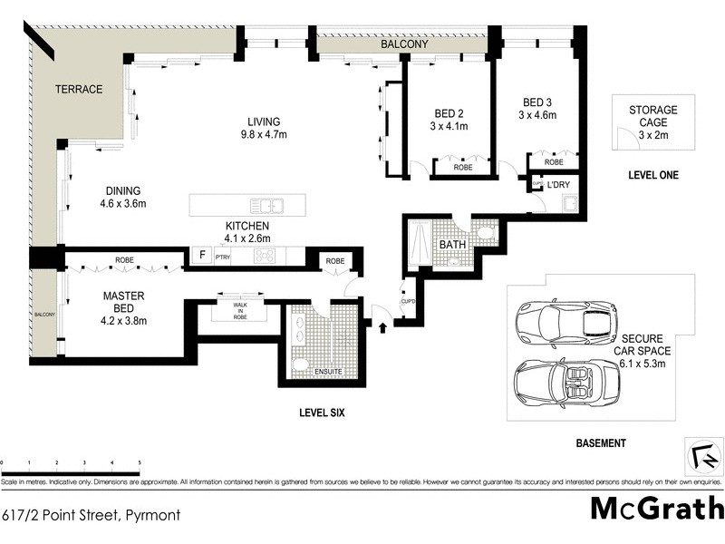 617/2 Point Street, Pyrmont NSW 2009 Floorplan