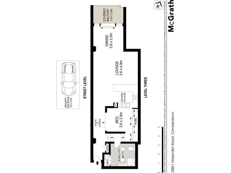 308/1 Missenden Road, Camperdown NSW 2050 Floorplan