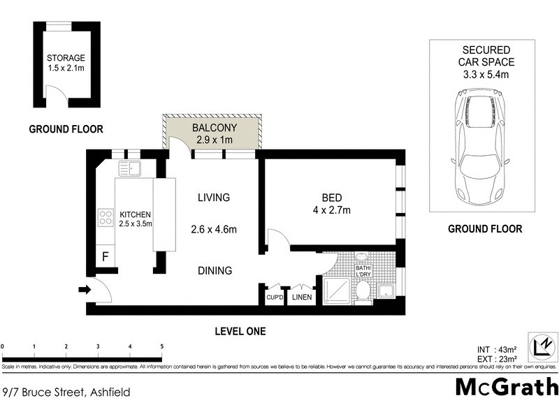 9/7 Bruce Street, Ashfield NSW 2131 Floorplan
