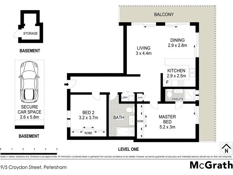 9/5 Croydon Street, Petersham NSW 2049 Floorplan