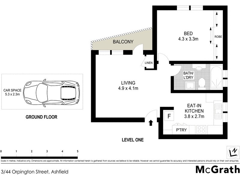 3/44 Orpington Street, Ashfield NSW 2131 Floorplan