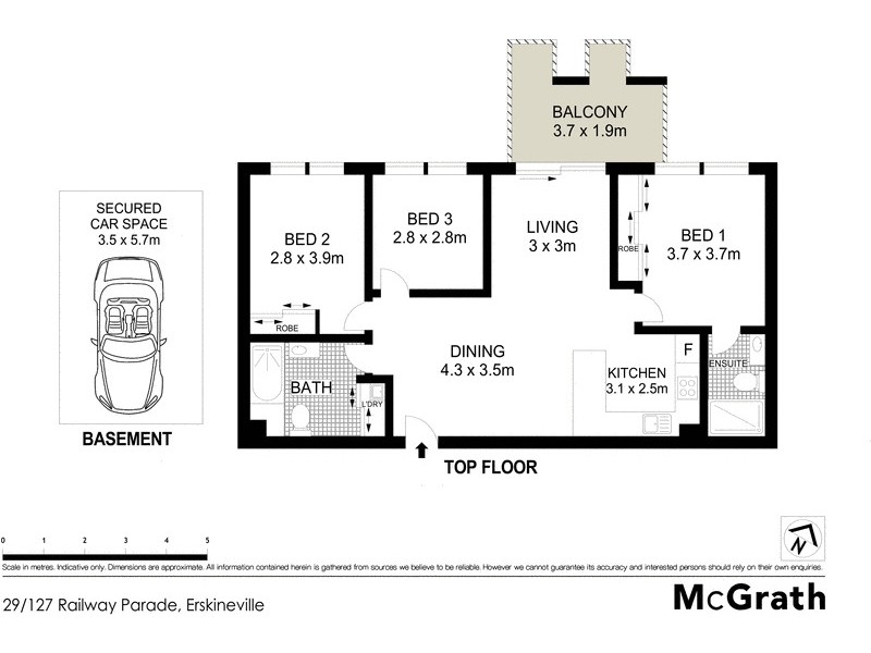 29/127 Railway Parade, Erskineville NSW 2043 Floorplan