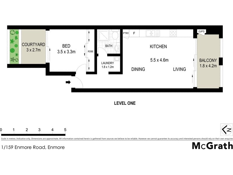 1/159 Enmore Road, Enmore NSW 2042 Floorplan