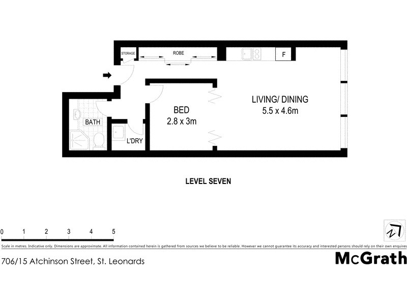 706/15 Atchison Street, St Leonards NSW 2065 Floorplan