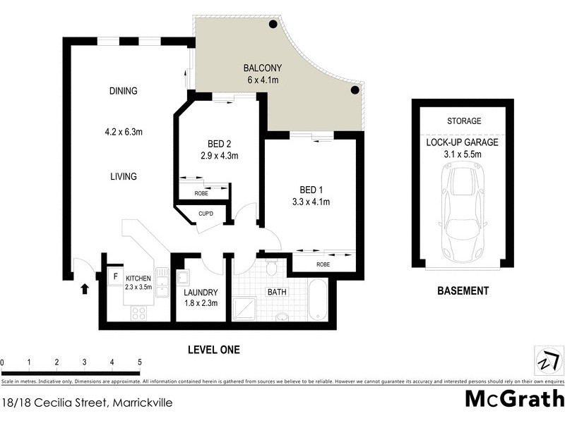 18/18 Cecilia Street, Marrickville NSW 2204 Floorplan
