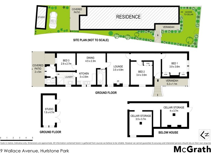 9 Wallace Avenue, Hurlstone Park NSW 2193 Floorplan