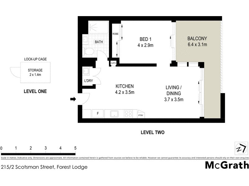 215/2 Scotsman Street, Forest Lodge NSW 2037 Floorplan